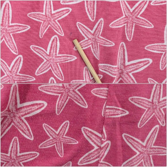 Crown & Ivy Starfish Shirt Dress Girls Pink White Short Sleeve Pullover Size M - Picture 8 of 8